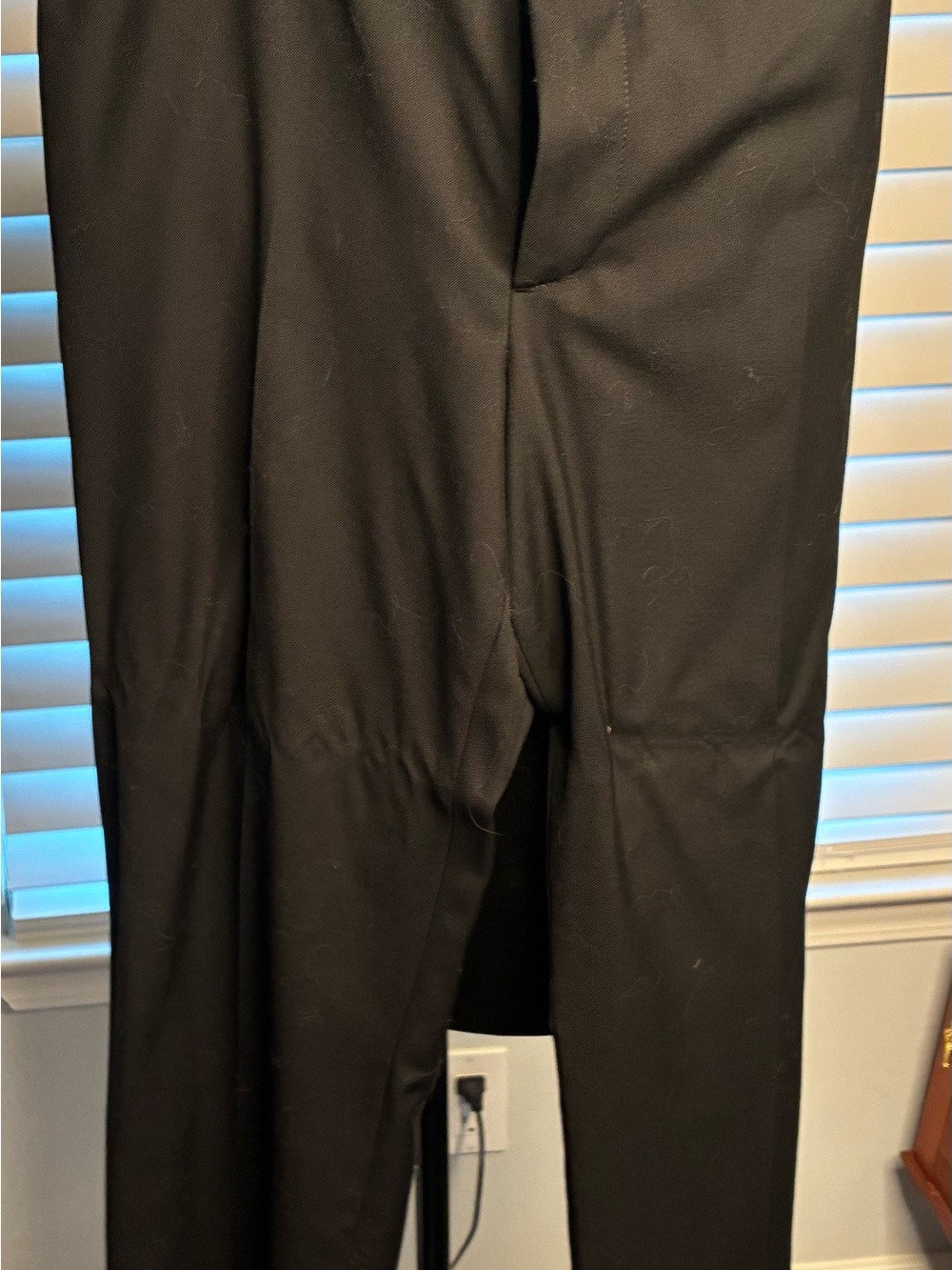 The Kooples Men's Tailored Black Dress Trousers